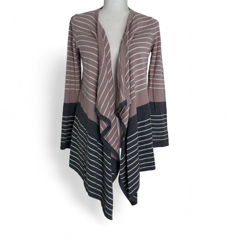 Staccato Women's Multi Color Draped Flowy Vicose Cardigan SM